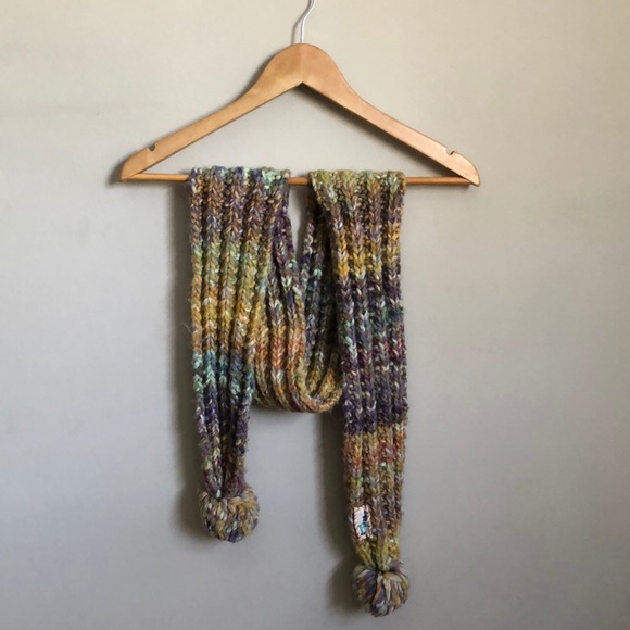 Free People Accessories - Free People Knit Pom pom scarf